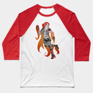 Commander Lilith, The Firehawk (Monochrome Version) Baseball T-Shirt